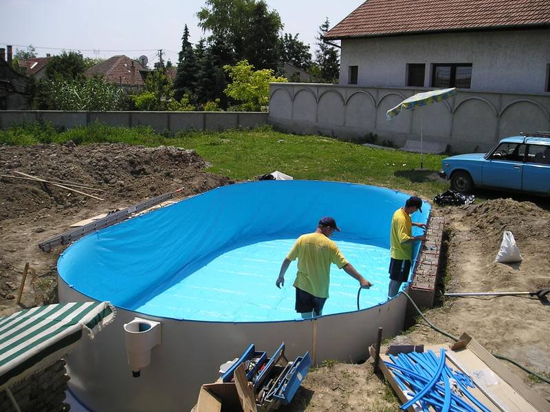 Montaža Future Pool Swim ovalnih bazena